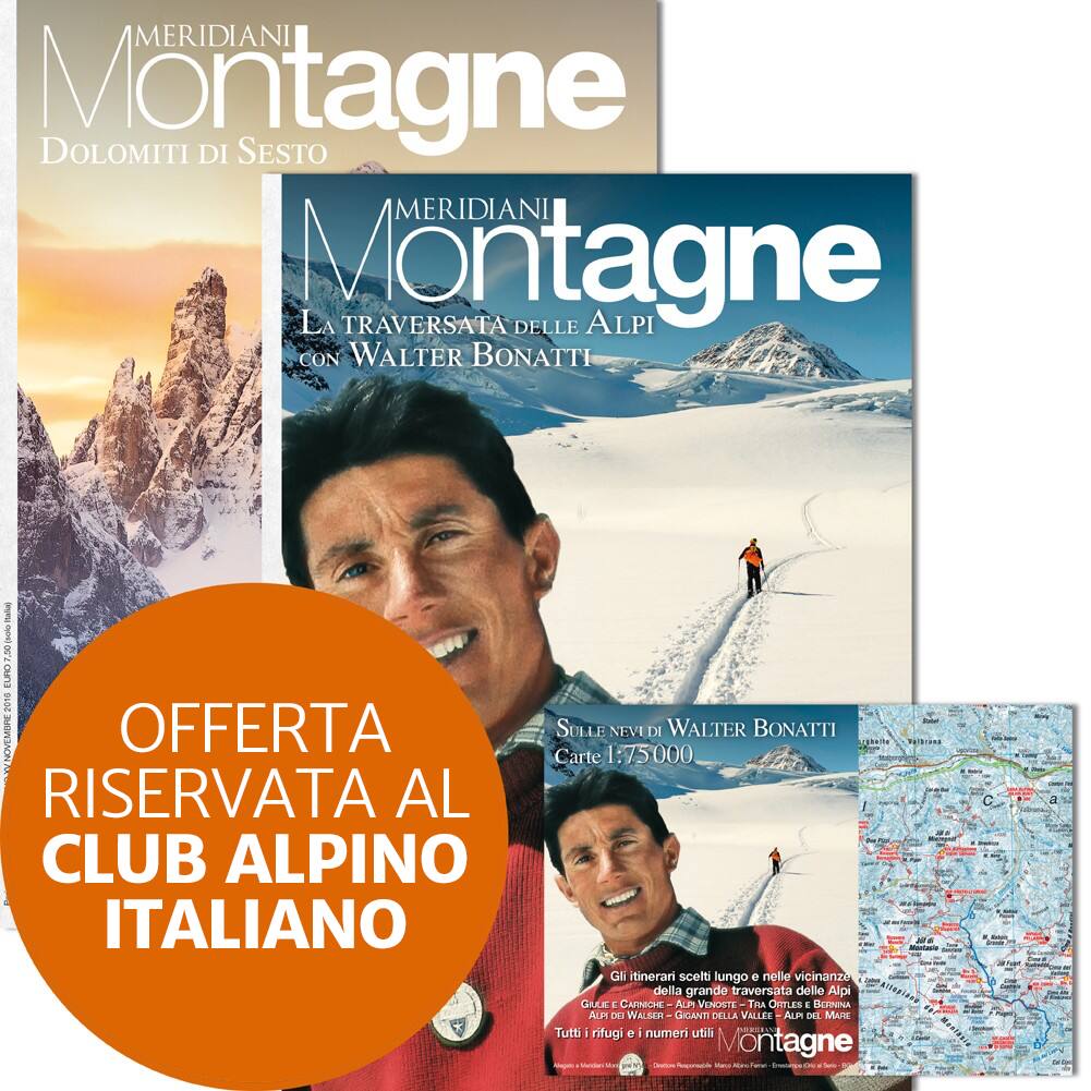 Abbonamento a Meridiani Montagne - soci CAI (1 anno), <p class="p1"><strong><span class="s1">Offerta riservata ai Soci CAI Milano</span></strong></p>
<p class="p1"><span class="s1"><i>Abbonati subito e ricevi un buono regalo del valore di 5 euro, da spendere sul sito www.shoped.it. Il buono regalo viene inviato via mail poco dopo aver effettuato l'abbonamento on line, insieme alle indicazioni per il suo utilizzo.</i></span></p> Abbonamento a Meridiani Montagne - soci CAI (1 anno), <p class="p1"><strong><span class="s1">Offerta riservata ai Soci CAI Milano</span></strong></p>
<p class="p1"><span class="s1"><i>Abbonati subito e ricevi un buono regalo del valore di 5 euro, da spendere sul sito www.shoped.it. Il buono regalo viene inviato via mail poco dopo aver effettuato l'abbonamento on line, insieme alle indicazioni per il suo utilizzo.</i></span></p>