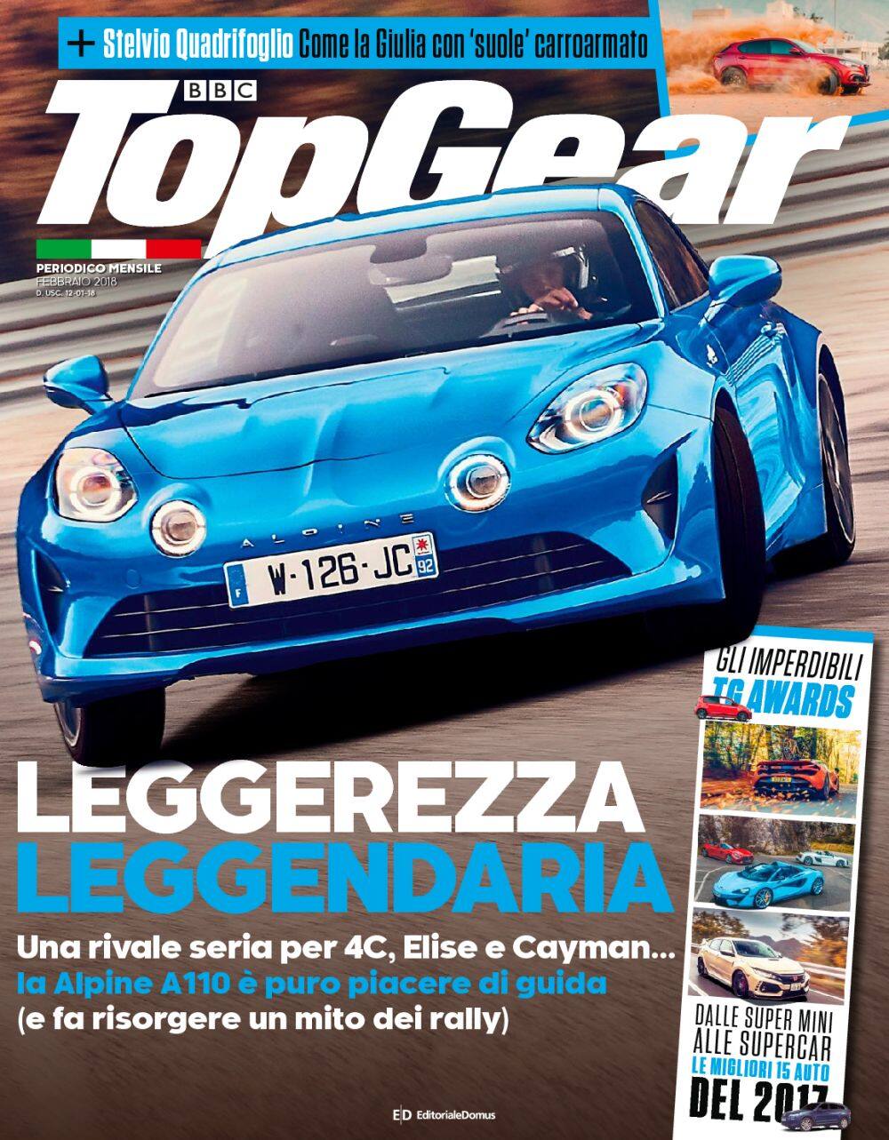 Top Gear N 0123 Gennaio 2018 Digitale Shoped