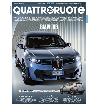 COPERTINA RIVISTA QUATTRORUOTE NUMERO DI APRILE 2026